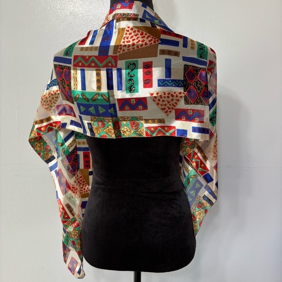 Multi Color Light Weight Head Scarf Shoulder Wrap Neck Scarf Purse Scarf OS - Picture 4 of 7